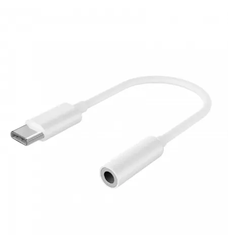 Аудио адаптер Cablexpert A-CM-3.5F-01, USB Type-C (M) - 3.5mm 4-pin (F), 0,01 м, Белый