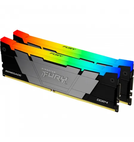 Оперативная память Kingston FURY Renegade RGB, DDR4 SDRAM, 3600 МГц, 16Гб, KF436C16RB2AK2/16