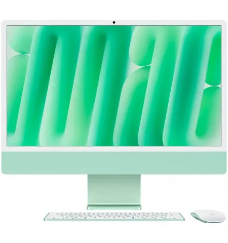 Моноблок Apple iMac A3137, 24", M4 with 10-core CPU and 10-core GPU, 16Гб/256Гб, macOS Sequoia, Зеленый