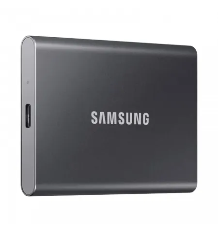 Внешний портативный SSD накопитель Samsung T7, 4 ТБ, Titan Gray (MU-PC4T0T/WW)