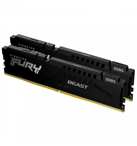 Оперативная память Kingston FURY Beast, DDR5 SDRAM, 6400 МГц, 64Гб, KF564C32BBEK2-64