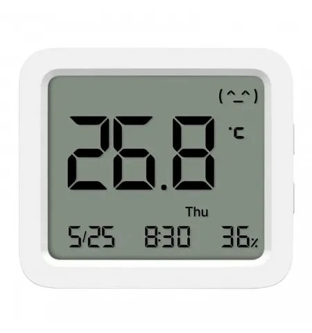 Датчик температуры и влажности Xiaomi Mi Temperature and Humidity Monitor 3, Белый