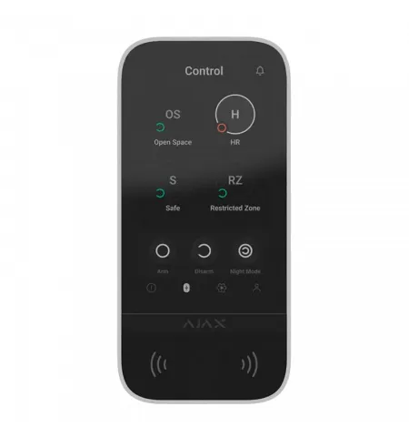 Беспроводная сенсорная клавиатура Ajax KeyPad TouchScreen, Белый