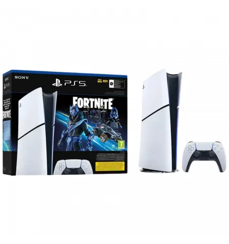 Игровая консоль SONY PlayStation 5 Slim Digital Edition 1TB + Fortnite, Белый