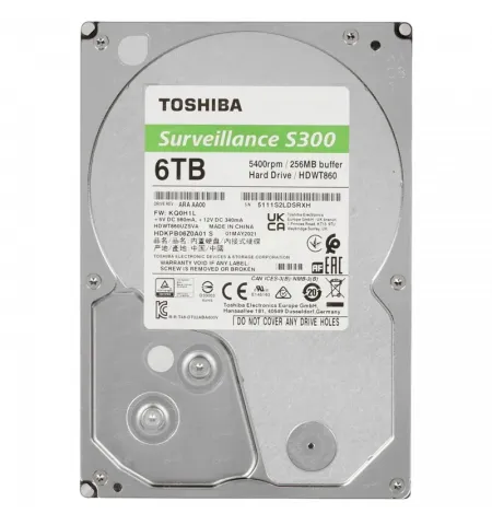 Жесткий диск Toshiba S300, 3.5", 6 ТБ