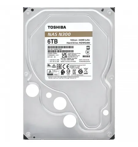 Жесткий диск Toshiba N300, 3.5", 6 ТБ