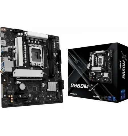 Материнская плата ASRock B860M-X, LGA1851, Intel B860, Micro-ATX