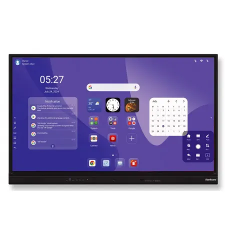 Интерактивный дисплей StarBoard IFPD-YL5U-86: 86", 4K Touch, Android 14, 8/128Gb