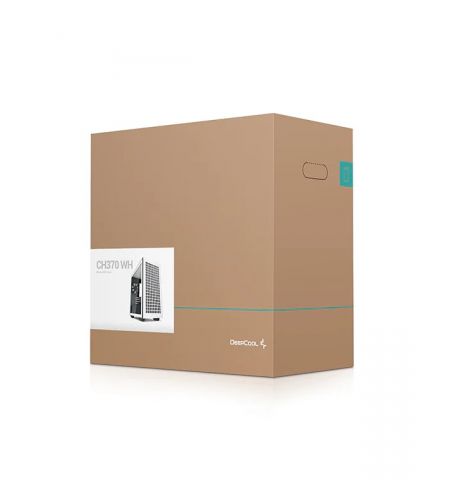 Carcasa DEEPCOOL CH370 WH / w/oPSU / Side-Window / 1x120mm / ATX / White