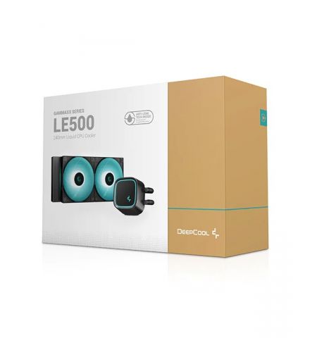 Liquid Cooler DEEPCOOL LE500 Marrs / Universal / 240W / fans: 500~2250pm, pump: 2400rpm / 17.6~31.3 dBA / 85.85CFM / Black