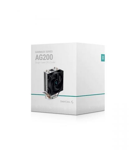 Cooler DEEPCOOL AG200 / Universal / 100W / 500~3050rpm, <30.5 dB(A)/ 36.75 CFM / Black