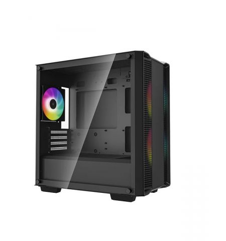 Carcasa DEEPCOOL CC360 ARGB / w/oPSU / Side panel / 3x120mm ARGB fans / ATX / Black