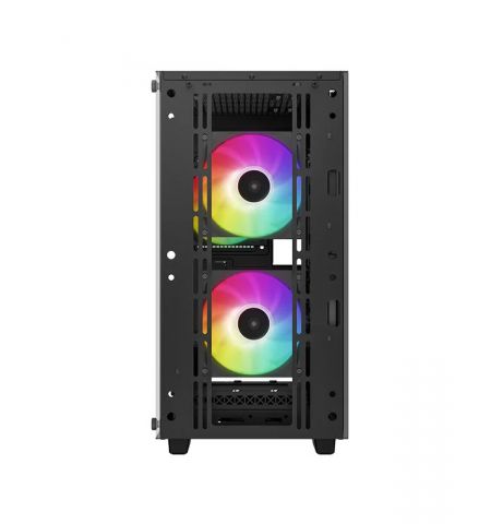 Carcasa DEEPCOOL CC360 ARGB / w/oPSU / Side panel / 3x120mm ARGB fans / ATX / Black
