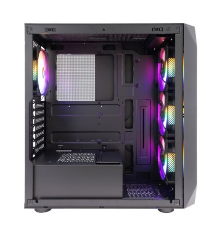 Carcasa Gaming 1STPLAYER AY7 / no PSU / Side-Window / 3x120mm / ATX / Black