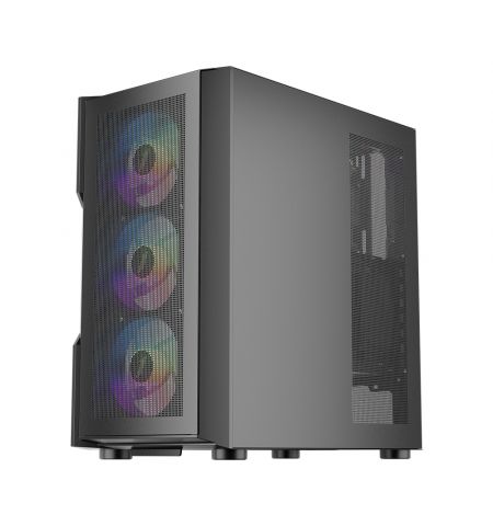 Carcasa Gaming 1STPLAYER T7-P / no PSU / Side-Window / 7x120mm / ATX / Black