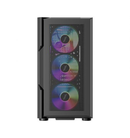 Carcasa Gaming 1STPLAYER T7-P / no PSU / Side-Window / 7x120mm / ATX / Black
