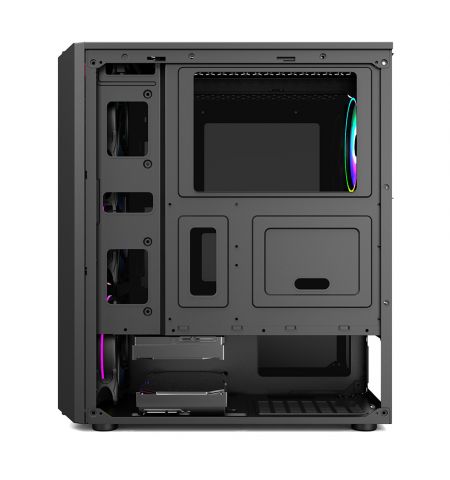 Carcasa Gaming 1STPLAYER RB-4 / no PSU / Side-Window / 1x120mm / ATX / Black