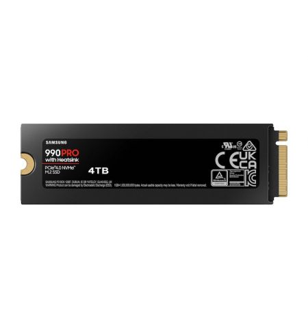 M.2 NVMe SSD Samsung SSD 990 PRO w/Heatsink / 4.0TB  / PCIe4.0 x4 / NVMe2.0