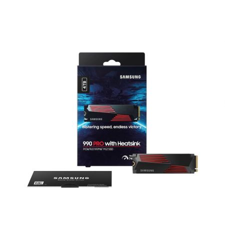 M.2 NVMe SSD Samsung SSD 990 PRO w/Heatsink / 4.0TB  / PCIe4.0 x4 / NVMe2.0