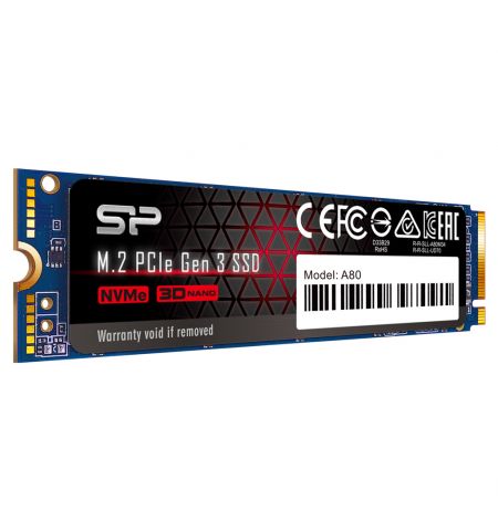 M.2 NVMe SSD Silicon Power A80/ 1.0TB/ PCIe3.0 x4 / NVMe1.3/ M2 Type 2280 M.2 NVMe SSD Silicon Power A80/ 1.0TB/ PCIe3.0 x4 / NVMe1.3/ M2 Type 2280
