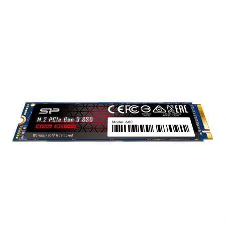 M.2 NVMe SSD Silicon Power A80/ 1.0TB/ PCIe3.0 x4 / NVMe1.3/ M2 Type 2280 M.2 NVMe SSD Silicon Power A80/ 1.0TB/ PCIe3.0 x4 / NVMe1.3/ M2 Type 2280