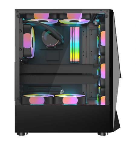 Корпус 1STPLAYER DK-3 / w/oPSU / Side-Window / 3x120mm / ATX / Black Корпус 1STPLAYER DK-3 / w/oPSU / Side-Window / 3x120mm / ATX / Black