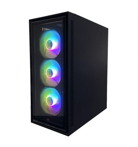 Корпус  HPC C-09  / 650W / Side panel / 4x120cm ARGB fans / ATX / Black