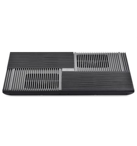 DEEPCOOL "MULTI CORE X8", Notebook Cooling Pad up to 17", 4 fans 100X100X15mm,  Multi-Core Control Technology, 1300±10%RPM, <23dBA, 53.4CFM, Black