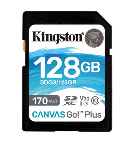 Карта памяти Kingston Canvas Go! Plus SD 128GB