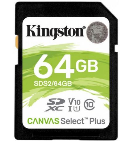Карта памяти Kingston Canvas Select Plus SD 64GB