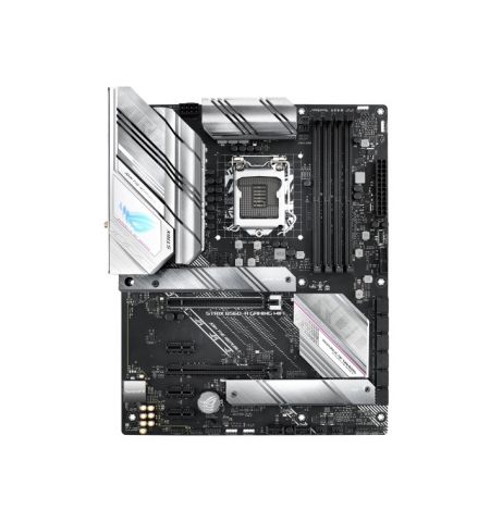 ASUS ROG STRIX B560-A GAMING WIFI, Socket 1200, Intel® B560 (11/10th Gen CPU), Dual 4xDDR4-5000, HDMI, DP, CPU iGPU, 2xPCIe X16 4.0, 6xSATA3, 3xPCIex1, RAID, 2xM.2 4.0, S1220A HDA, 2.5GbE LAN, WiFi6,2xUSB3.2Gen2 TypeC+A, 5xUSB3.2, Aura Sync RGB, ATX