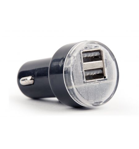 USB Car Charger - EnerGenie EG-U2C2A-CAR-02, 2-port USB car charger, 2.1 A, black