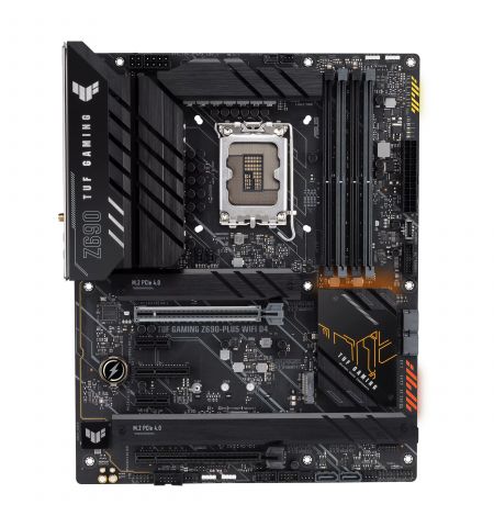 ASUS TUF GAMING Z690-PLUS D4, Socket 1700, 15 Phases, Intel® Z690 (13/12th Gen CPU), CPU graphics, HDMI, DP, Dual 4xDDR4-5333, 3xPCIe x16 5.0, 4xSATA3, RAID, 4xM.2 4.0, 2xPCIe x1, 1xPCIe x4, ALC1200/SPDIF, 2.5GbE LAN, 1xUSB-C 3.2 Gen2x2, 2xUSB 3.2Gen2, 5x