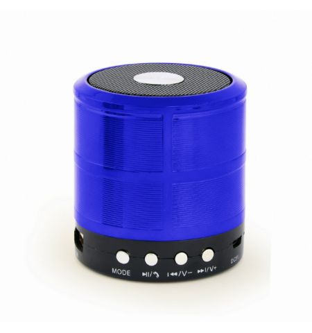 Gembird SPK-BT-08-B, Bluetooth Portable Speaker, 3W (1x3W) RMS, Bluetooth v.2.1+EDR, built-in Li-Polymer battery -400mAh, track control, Handsfree mode, Blue