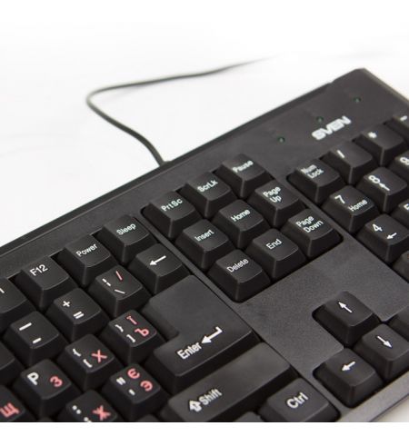 Клавиатура SVEN Standard 303 Power / USB+PS/2 / Black