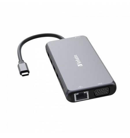 Многопортовый Адаптер Verbatim CMH-14/ USB-С/ 3xUSB-A 3.2/ 2xUSB-A/ 1xUSB-C PD(100W)/ 2xHDMI/ 1xVGA/ RJ45/ SD/ microSD