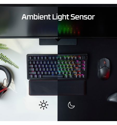 Беспроводная Клавиатура HYPERX Alloy Rise 75 RGB, HyperX Linear switches, [91Y91AA#ACB]