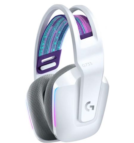 Игровые Наушники Logitech Gaming G733 LIGHTSPEED Wireless RGB, White