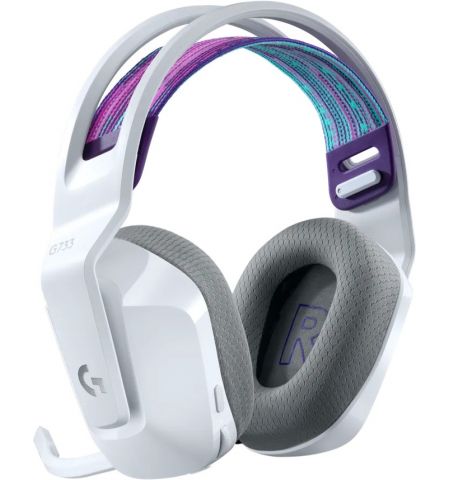 Игровые Наушники Logitech Gaming G733 LIGHTSPEED Wireless RGB, White