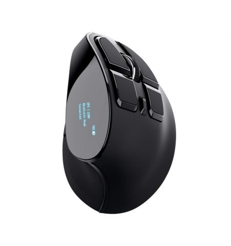 Беспроводная перезаряжаемая эргономичная мышь Trust VOXX / 2.4GHz/ Bluetooth/ Black Беспроводная перезаряжаемая эргономичная мышь Trust VOXX / 2.4GHz/ Bluetooth/ Black
