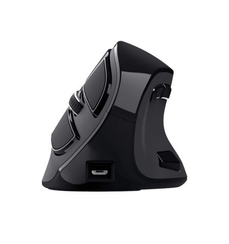 Беспроводная перезаряжаемая эргономичная мышь Trust VOXX / 2.4GHz/ Bluetooth/ Black Беспроводная перезаряжаемая эргономичная мышь Trust VOXX / 2.4GHz/ Bluetooth/ Black