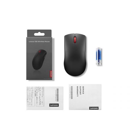 Беспроводная мышь Lenovo 150/ Nano Receiver/ 1000dpi/ Optical/ Black Беспроводная мышь Lenovo 150/ Nano Receiver/ 1000dpi/ Optical/ Black