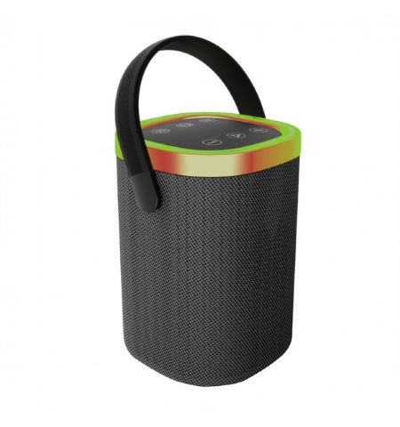 Колонка Портативная Gembird SPK-BT-LED-06/ 10W / Bluetooth / microSD / USB / 1800 mAh