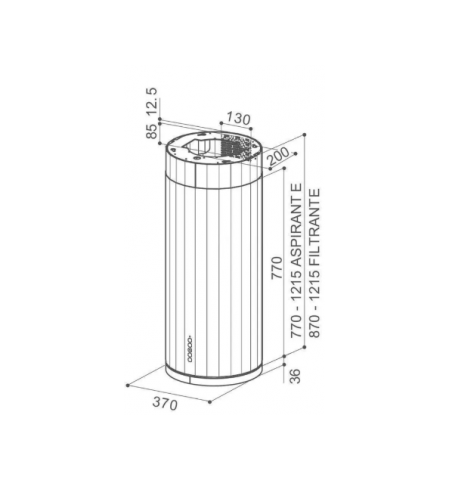 Faber Corinthia Isola EV8P WH Matt/TS A37 Faber Corinthia Isola EV8P WH Matt/TS A37