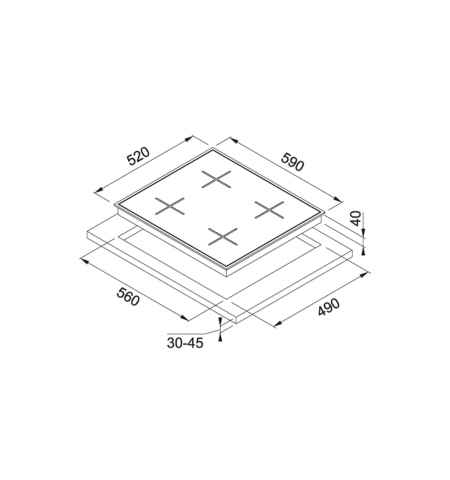 Franke FHNS 604 4G BK C Franke FHNS 604 4G BK C