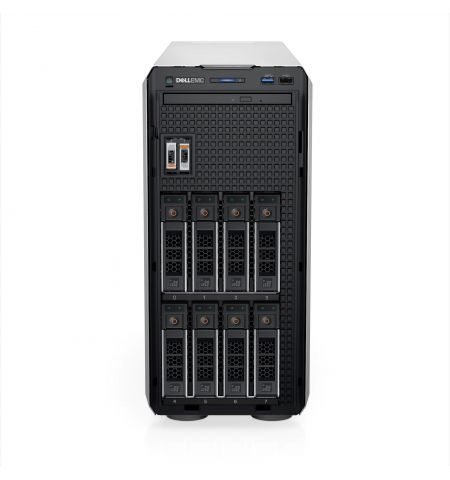 Dell PowerEdge T350 Tower, 1 x Intel Xeon E-2314 (2.8GHz, 8M, 4C/4T, 65W), 1x16GB UDIMM DDR4 RAM, 2TB HDD SATA 7.2K (Chassis 8x3.5” Hot-Plug HDD), PERC H355, iDRAC9 Basic, On-Board LOM, TPM 2.0 V3, Single Hot-Plug 700W PSU Titanium,