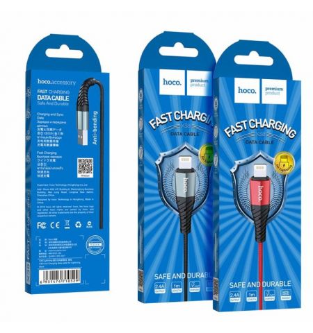 Кабель USB на Lightning HOCO  X38 Cool Charging / 1m / PVC / up to 2.4A / Black