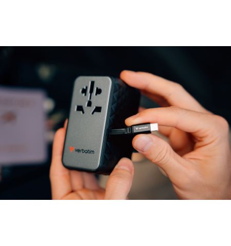 Универсальный дорожный адаптер Verbatim GaN III  / 85W