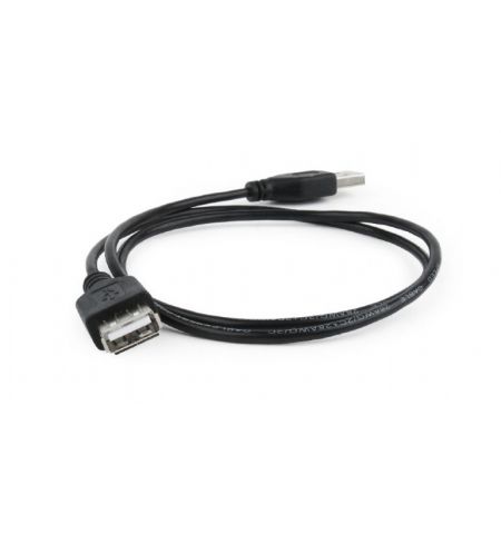 Кабель USB2.0 Cablexpert CC-USB2-AMAF-75CM/300-BK / 0.75 m / Black