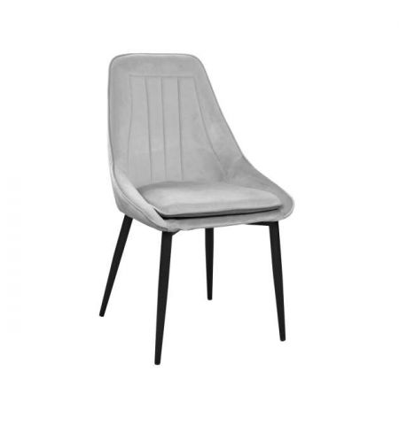 Scaun Florida Catifea Light Grey HLR14+Black Legs